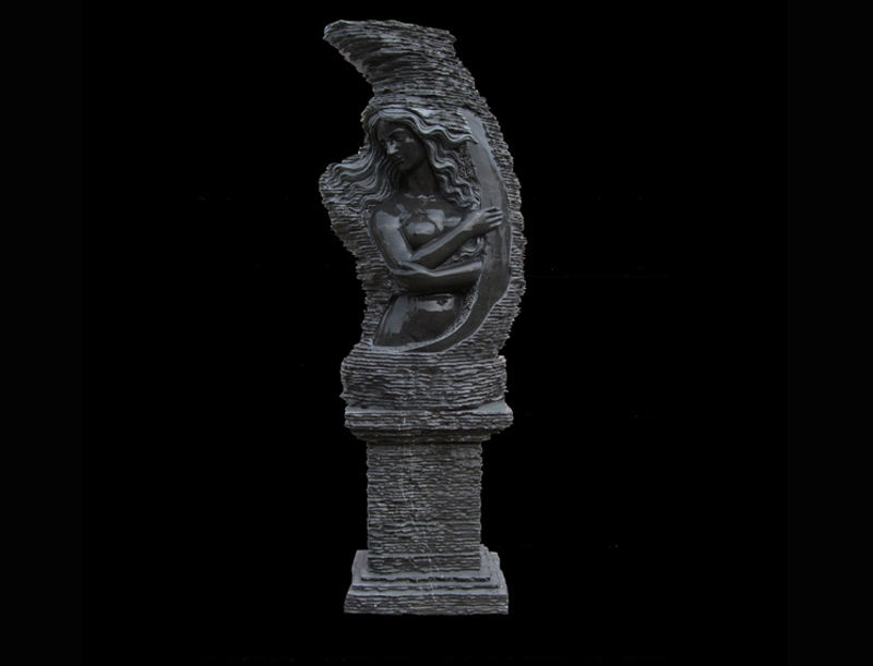 Stone blade cut arts for garden decoration