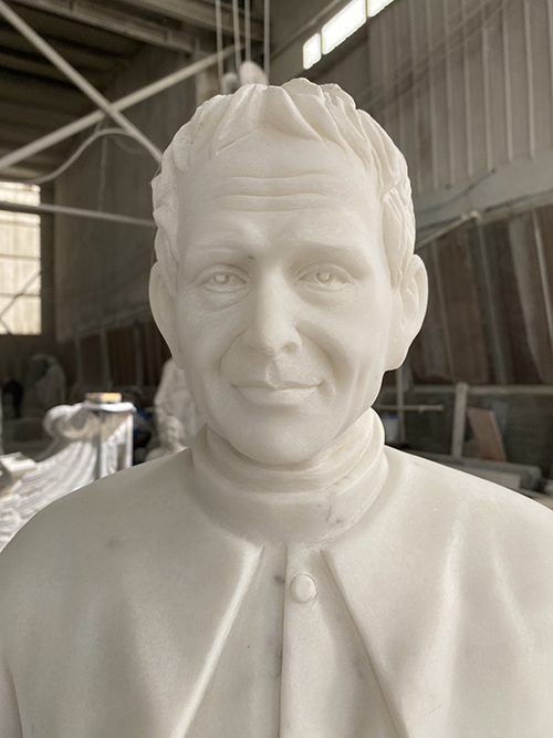 Guangxi white marble St. John Bosco statue