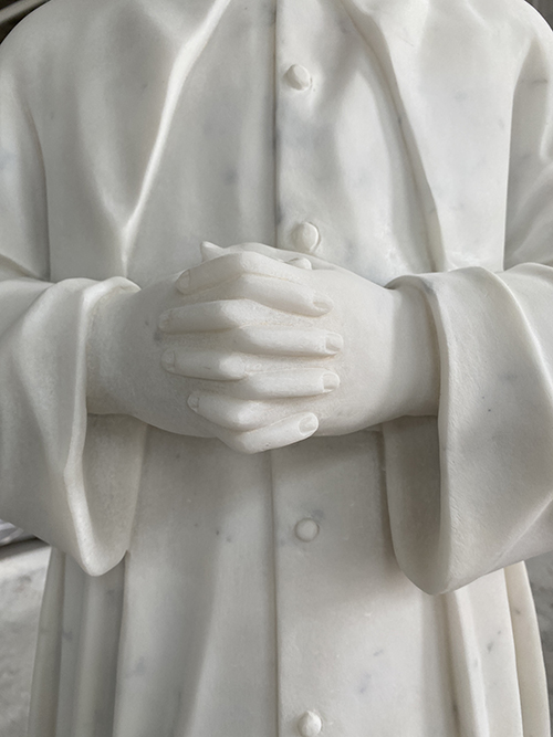Guangxi white marble St. John Bosco statue