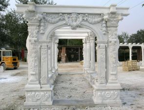 Garden marble rectangular gazebos/pavilion 