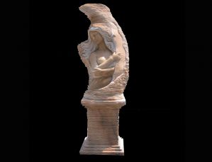 Stone blade cut arts for garden decoration