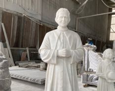 Guangxi white marble St. John Bosco statue