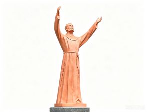 12 Foot Fiberglass Francis statue for outdoors usage