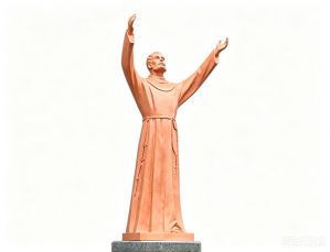 12 Foot Fiberglass Francis statue for outdoors usage