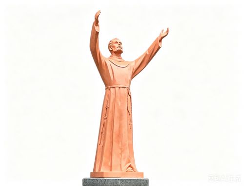 12 Foot Fiberglass Francis statue for outdoors usage